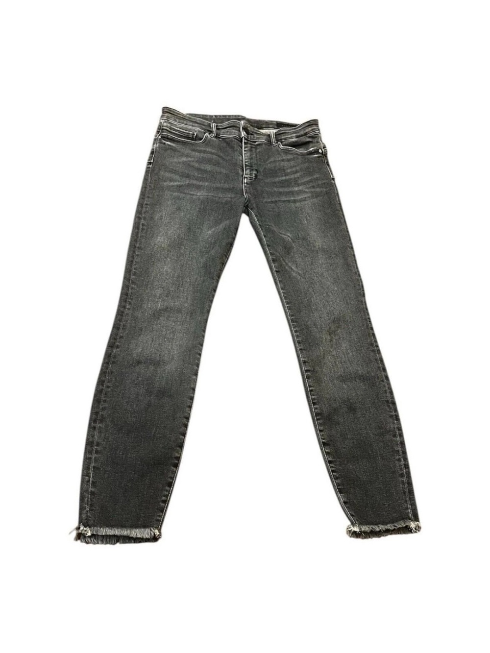 All Saints Women's Cropped Slim Jeans in Charcoal